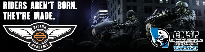 Motorcycle safety program promotion banner