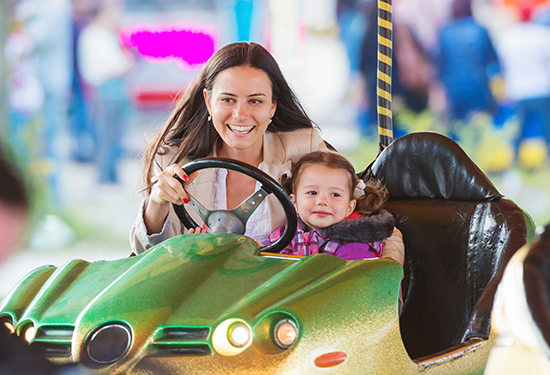 Mother and child amusement ride