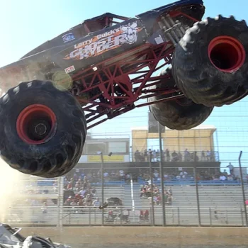 Monster truck jump event action