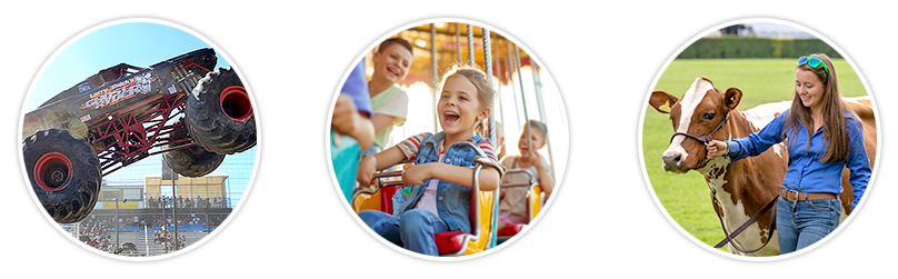 Monster truck rides carousel farm